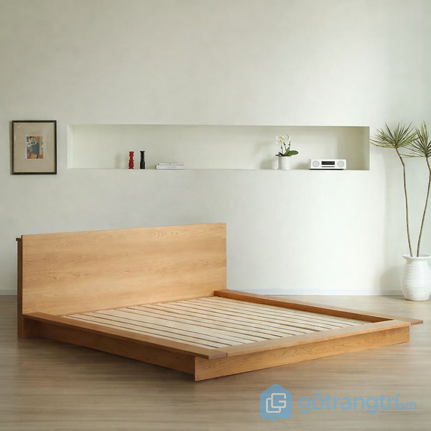 Giường ngủ gỗ kiểu Nhật tối giản hiện đại GHS-9433