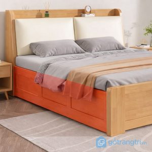 2 giường ngủ gỗ sồi có ngăn kéo