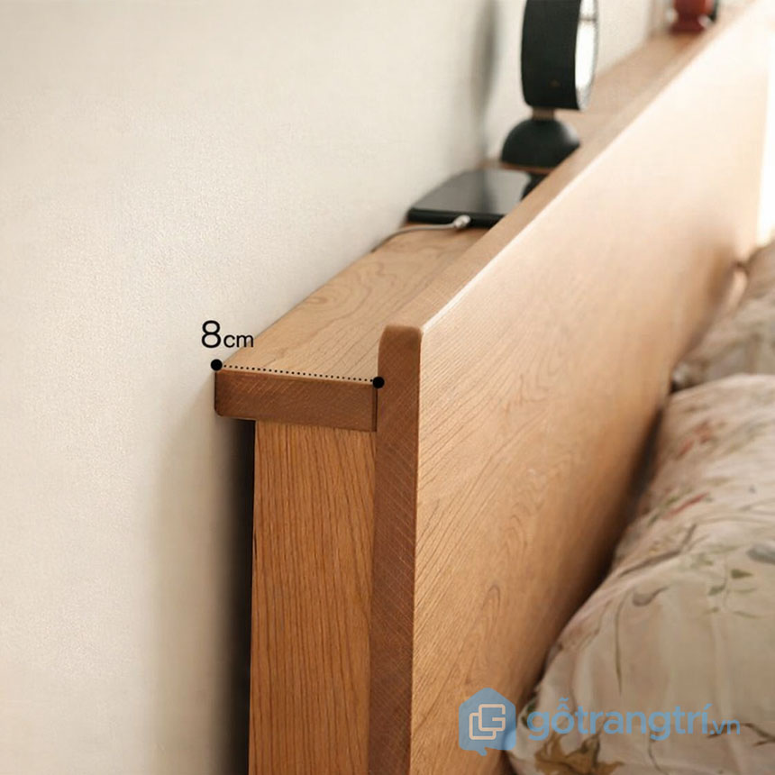 Giường ngủ gỗ kiểu Nhật tối giản hiện đại GHS-9433