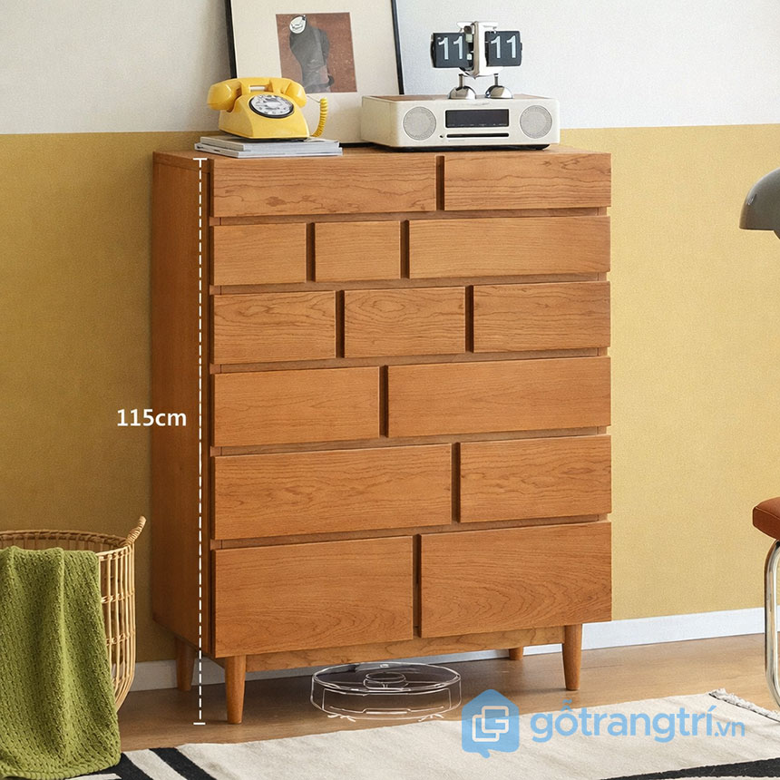 Tủ ngăn kéo gỗ hiện đại, bền đẹp GHS-55142