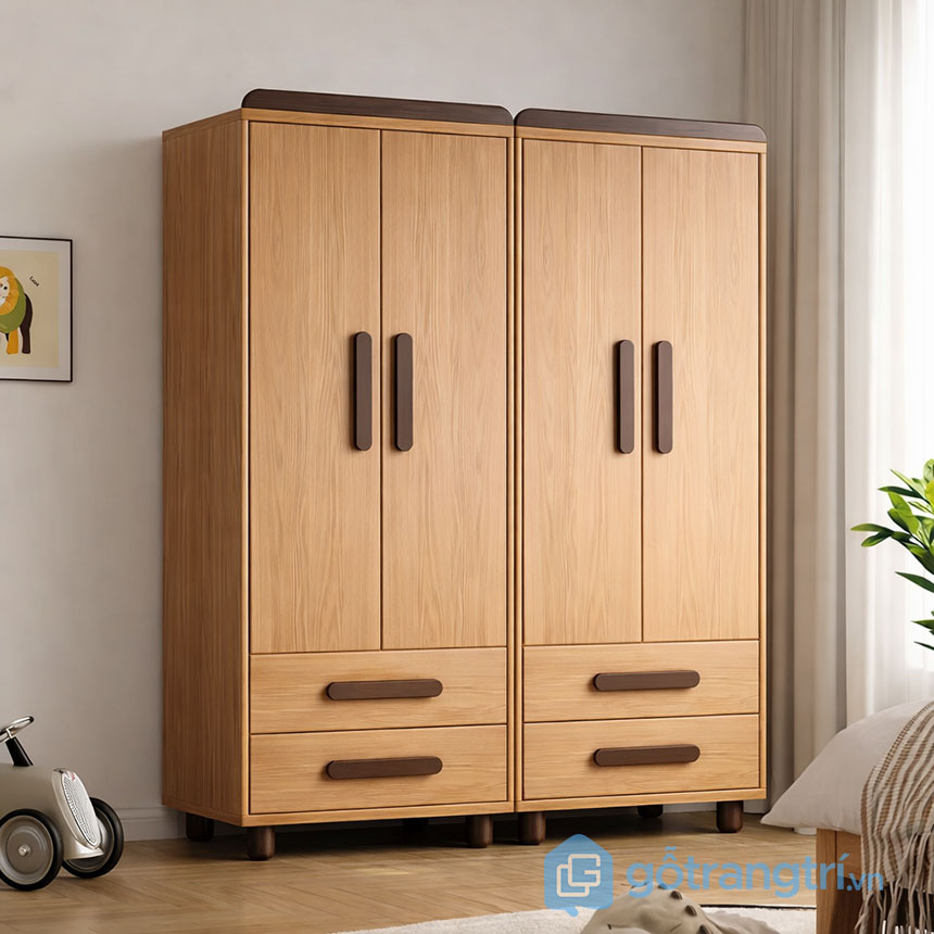 Tủ quần áo cho bé gỗ sồi hiện đại GHS-55139