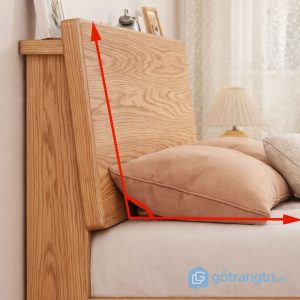 5 giường ngủ gỗ sồi tối giản hiện đại