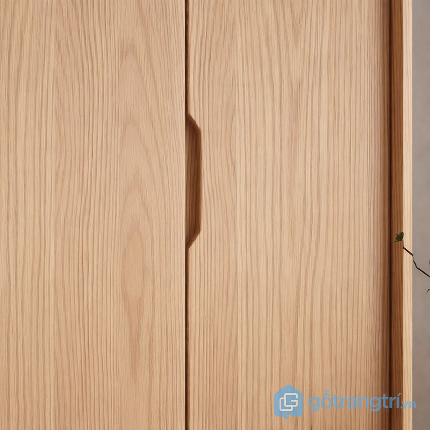 Tủ quần áo cửa lùa gỗ tự nhiên GHS-55137