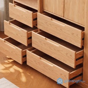 6 tủ quần áo gỗ có kệ trang trí bên hông