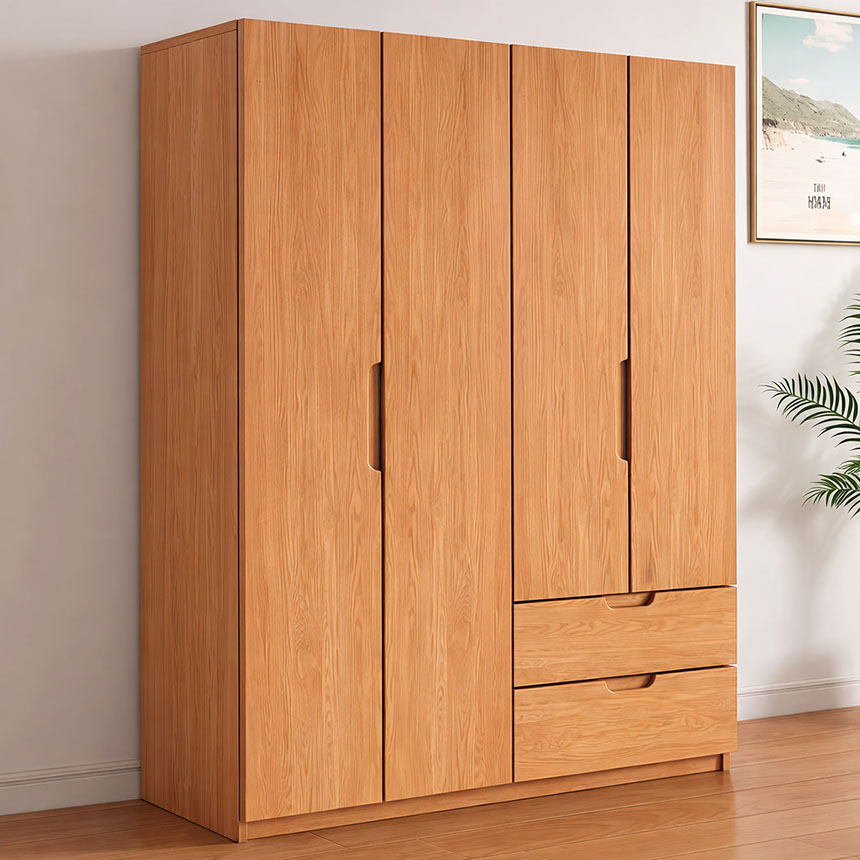 avar tủ quần áo gỗ sồi màu sáng Tủ quần áo gỗ sồi màu sáng