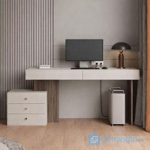 1 bàn làm việc tối giản phong cách Hàn Quốc