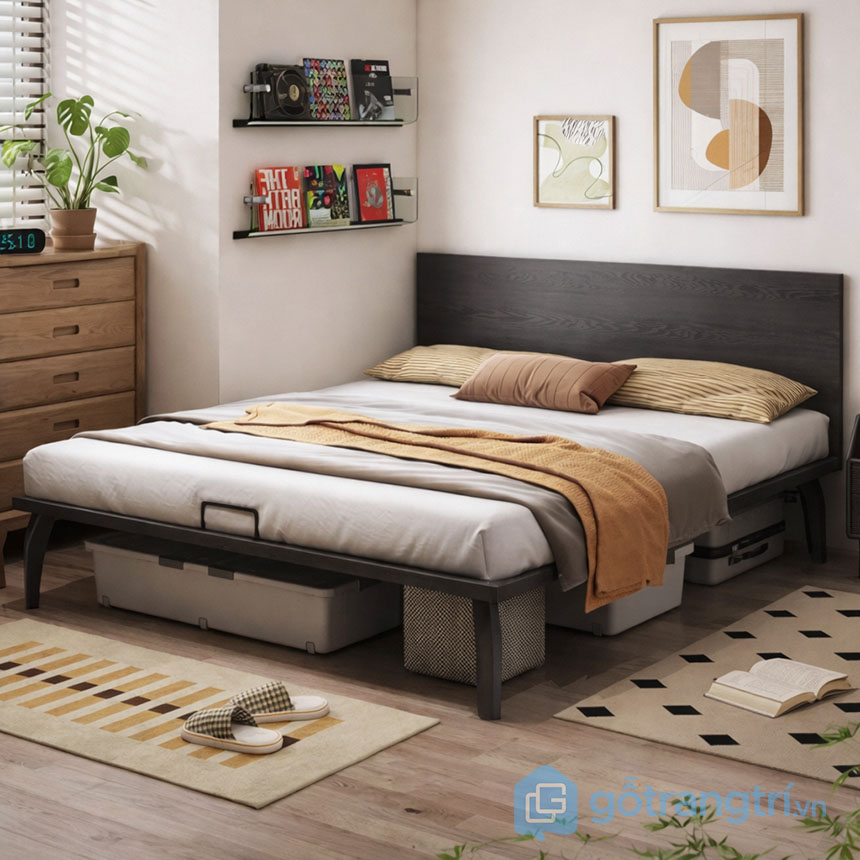 Giường ngủ dạng phản gỗ hiện đại GHS-9435