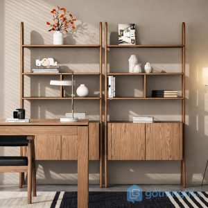1 kệ sách gỗ trang trí phòng khách hiện đại (1)