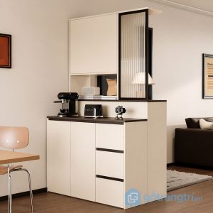 1 tủ bếp liền tủ giày tiết kiệm diện tích