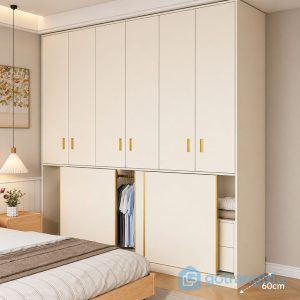 1 tủ quần áo cánh mở hiện đại nhiều ngăn tiện ích