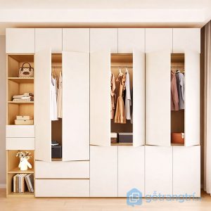 1 tủ quần áo kết hợp bàn làm việc