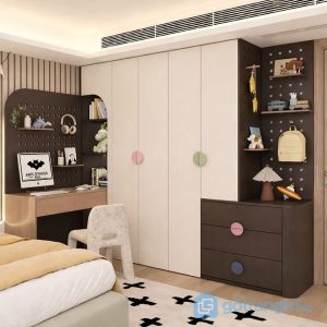 1 tủ quần áo trẻ em dễ thương