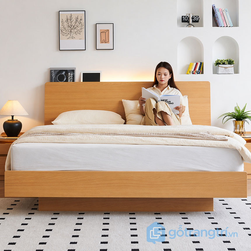 Giường ngủ kiểu Nhật không chân GHS-9437
