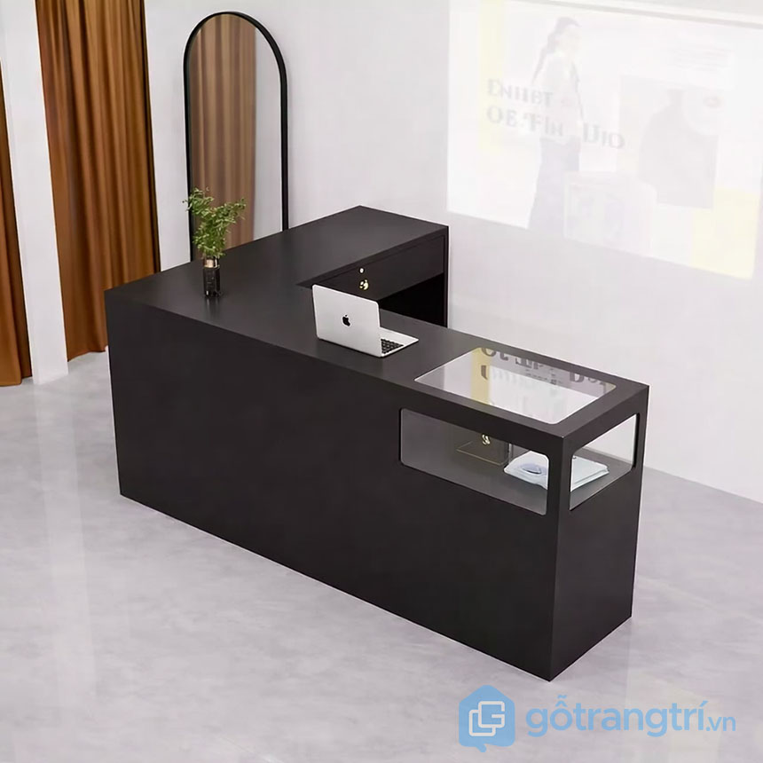 Quầy thu ngân chữ L hiện đại GHS-42112