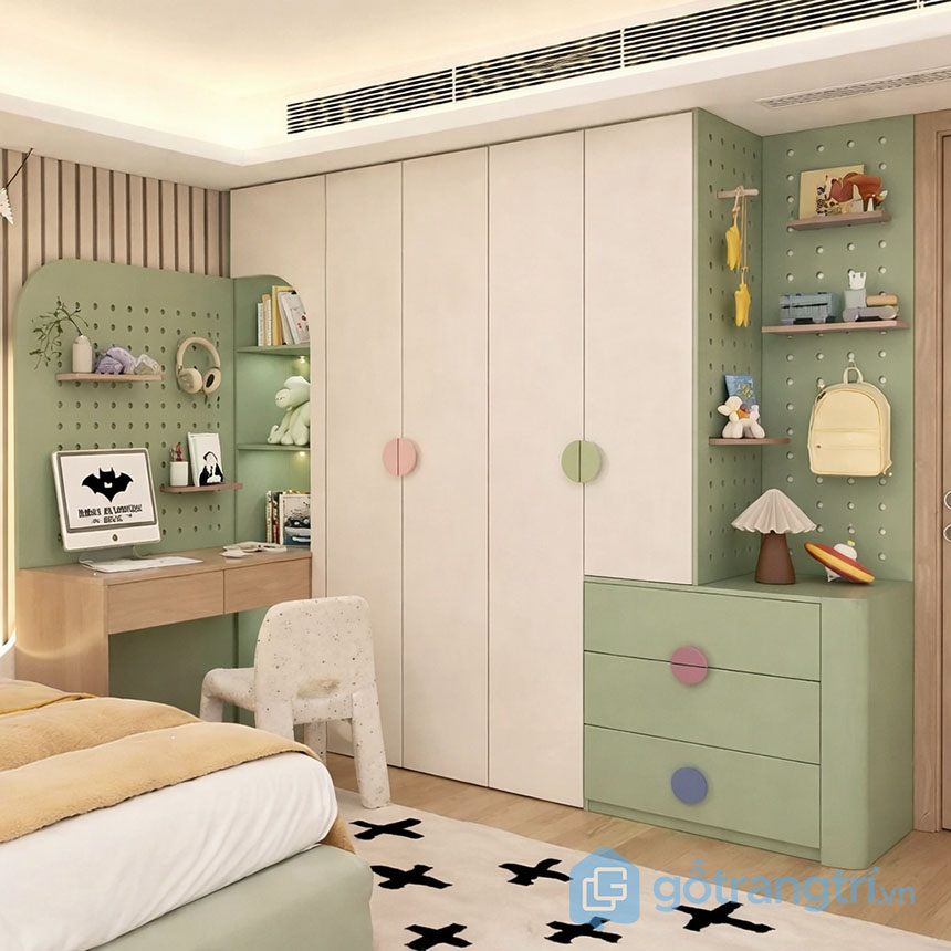 Tủ quần áo trẻ em dễ thương