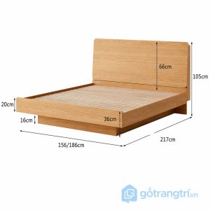 3 giường ngủ kiểu nhật không chân
