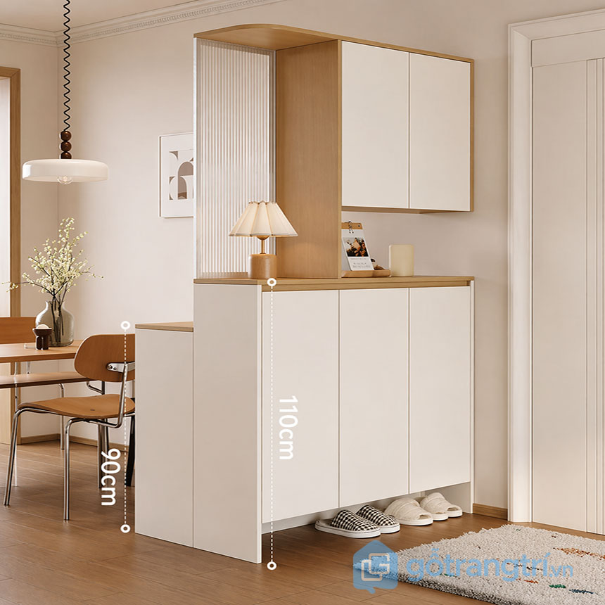 Tủ bếp liền tủ giày tiết kiệm diện tích GHS-55160