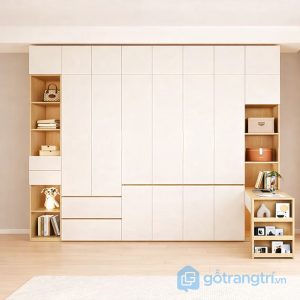 3 tủ quần áo kết hợp bàn làm việc
