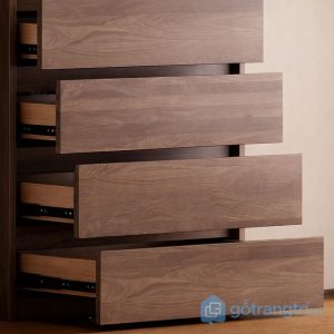 3 tủ quần áo phối màu trắng gỗ hiện đại