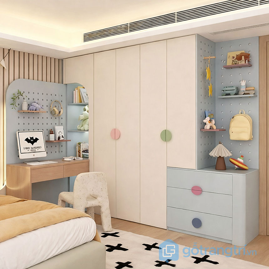 Tủ quần áo trẻ em dễ thương