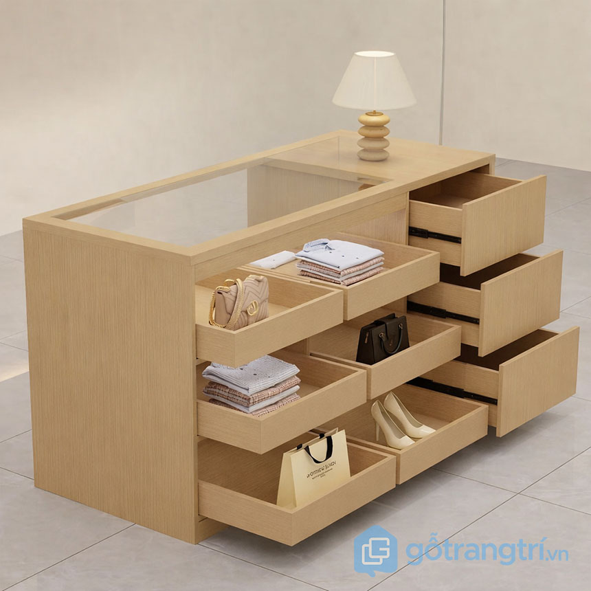 Tủ trưng bày có kính hiện đại đẹp GHS-55151