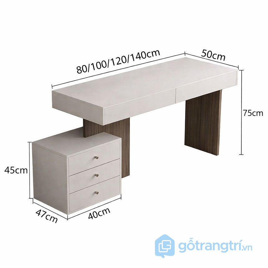 Bàn làm việc tối giản phong cách Hàn Quốc