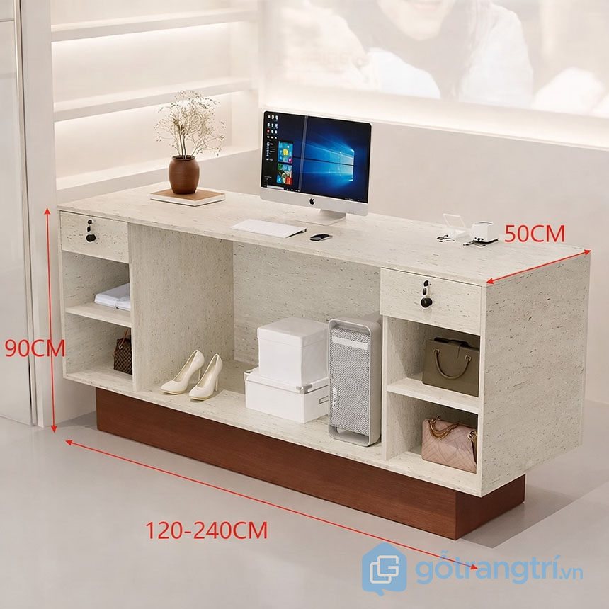 Quầy lễ tân tối giản hiện đại GHS-42113