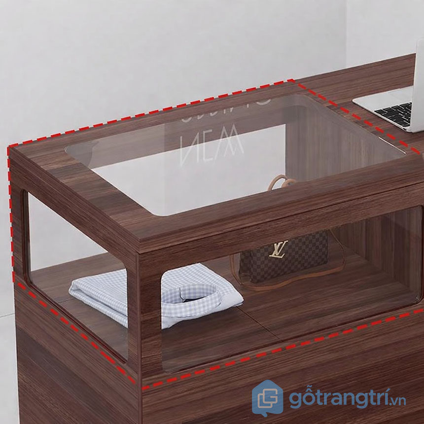 Quầy thu ngân chữ L hiện đại GHS-42112