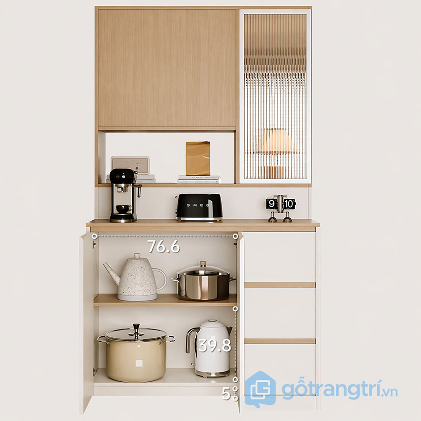 Tủ bếp liền tủ giày tiết kiệm diện tích GHS-55160