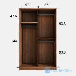 4 tủ quần áo cánh lùa vòm cong