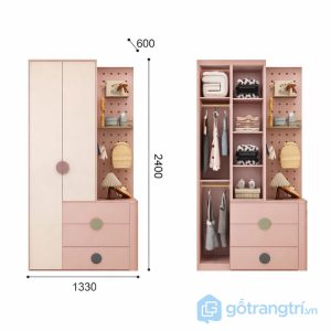 4 tủ quần áo trẻ em dễ thương