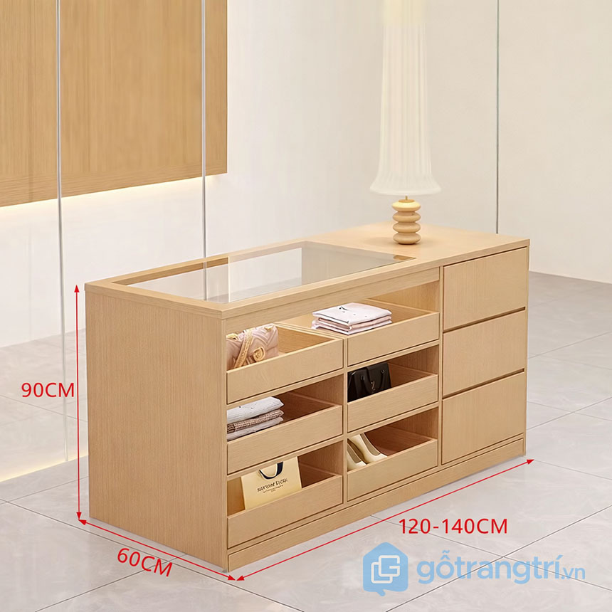 Tủ trưng bày có kính hiện đại đẹp GHS-55151