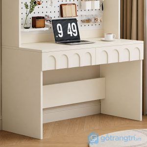 5 bàn học liền giá sách hiện đại