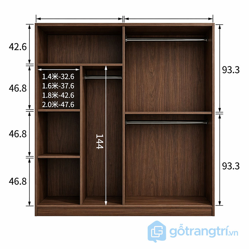 Tủ quần áo cánh lùa vòm cong