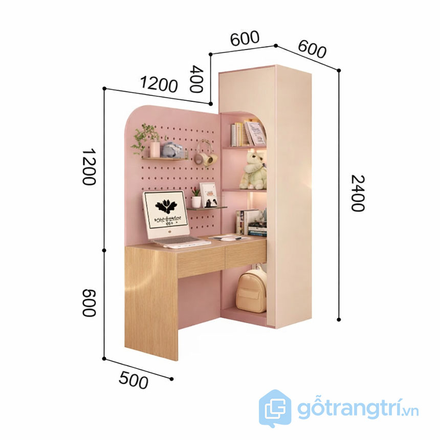 Tủ quần áo trẻ em dễ thương