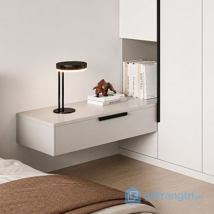 Tủ quần áo kết hợp kệ trang trí phòng ngủ GHS-55170