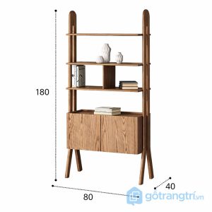 7 kệ sách gỗ trang trí phòng khách hiện đại (1)
