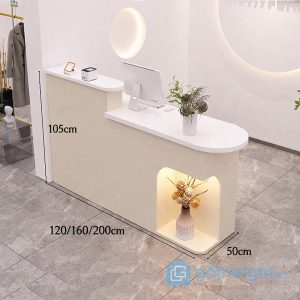 7 quầy lễ tân bo cong