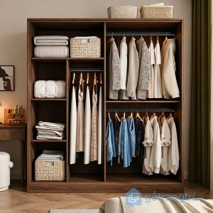 7 tủ quần áo cánh lùa vòm cong