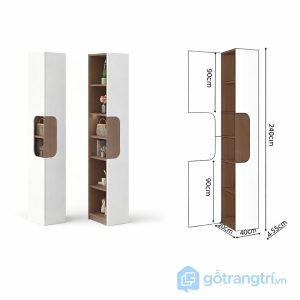 7 tủ quần áo có kệ trang trí