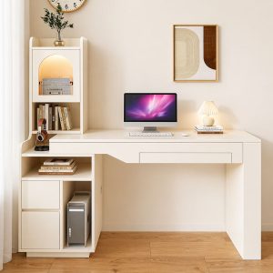 Bàn làm việc liền tủ cho phòng nhỏ