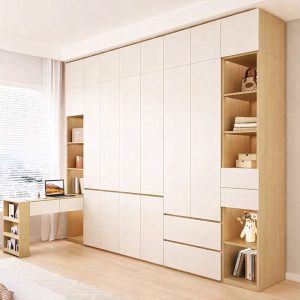 Tủ quần áo kết hợp bàn làm việc