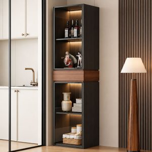 Tủ rượu có đèn led hiện đại