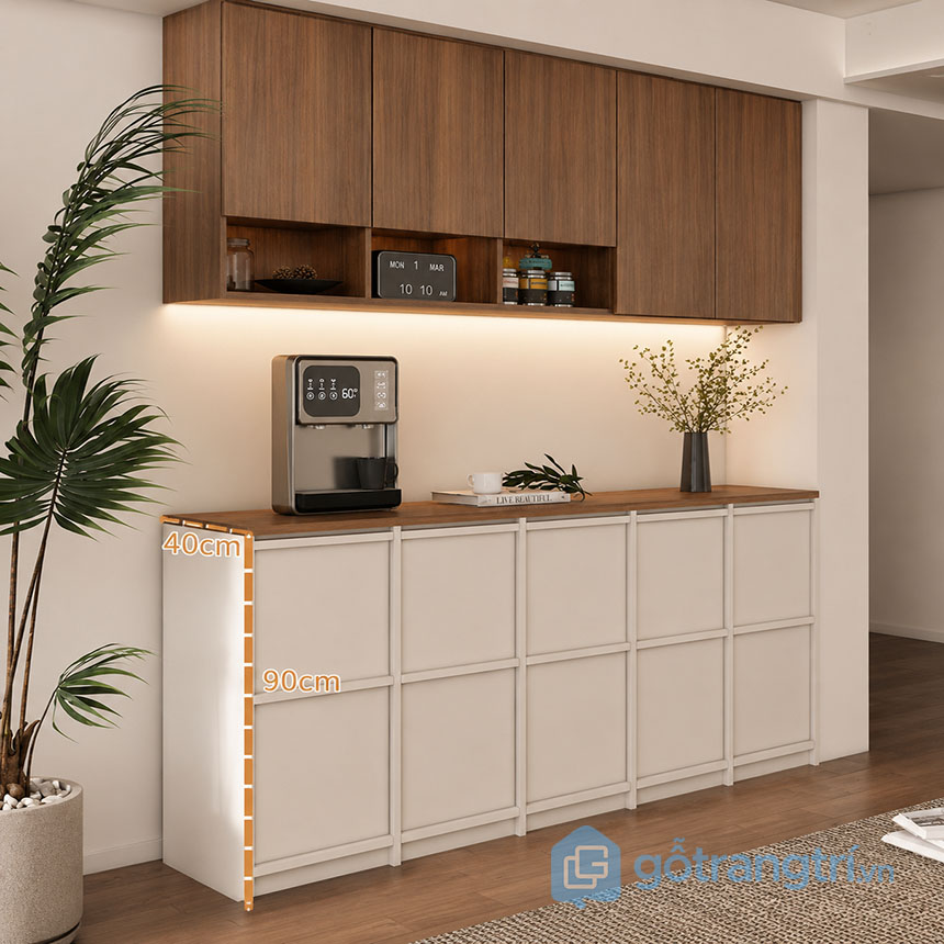 Tủ đựng đồ nhà bếp đẹp hiện đại