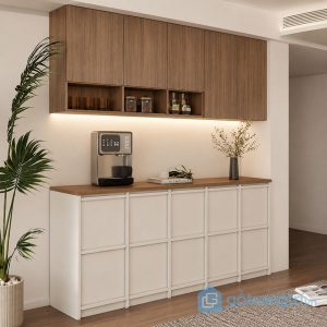2 tủ đựng đồ nhà bếp đẹp hiện đại