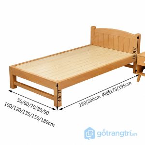 3 giường gỗ đơn