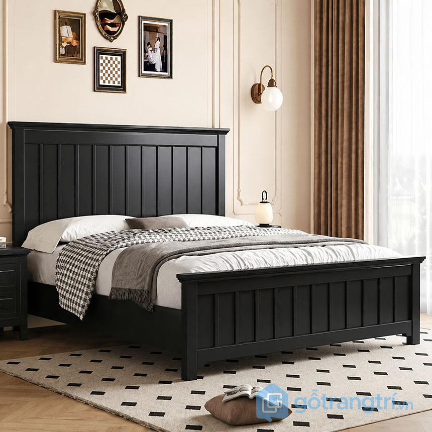 Giường Ngủ Gỗ Màu Trắng GHS-9444 Hiện Đại