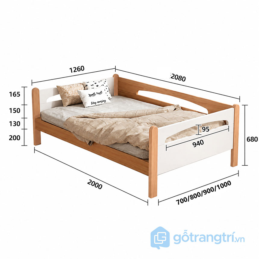 Giường trẻ em có chắn