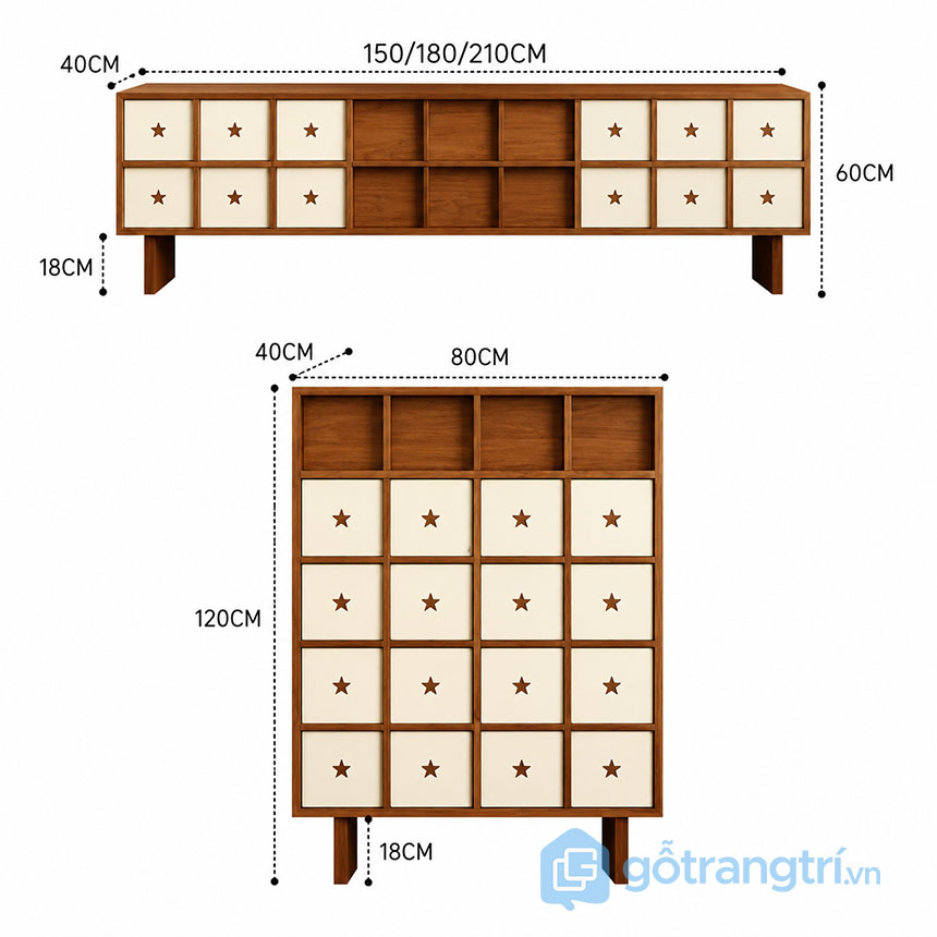 Kệ Tivi Phong Cách Nhật Đẹp Hiện Đại GHS-3667