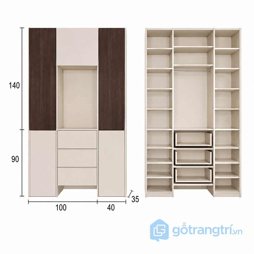 Tủ Giày Kết Hợp Tủ Trang Trí GHS-55192